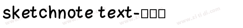 sketchnote text字体转换
